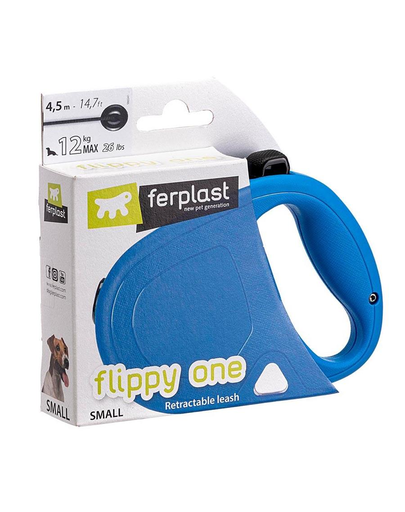 FERPLAST Flippy One Cord S Lesa automata pentru caini 4.5 m, albastru