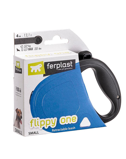 FERPLAST Flippy One Tape S Lesa automata cu banda pentru caini 4 m, negru