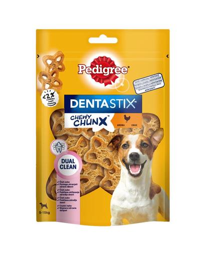 PEDIGREE Dentastix Chewy ChunX Mini 5 x 68g – dentystyczne przysmaki dla dorosłego psa ras małych i średnich + SelfieSTIX GRATIS