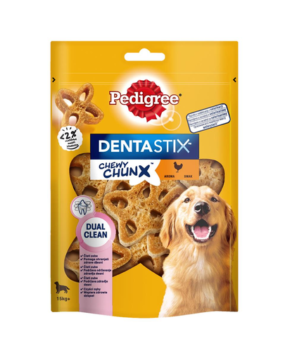  PEDIGREE Dentastix Chewy ChunX Maxi recompense caini adulti de talie medie si mare 5 x 68g 