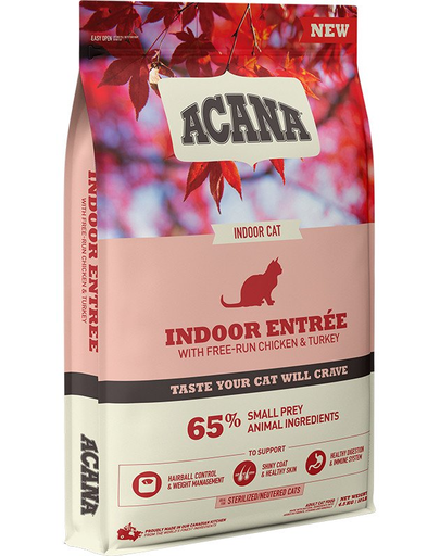ACANA Indoor Entrée Cat hrana uscata pentru pisici de interior 4,5 kg Acana imagine 2022