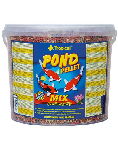 TROPICAL POND Pellet mix Hrana completa pentru pesti 5 l (700 g)