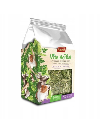 VITAPOL Vita Herbal 50 g Hrana complementara iepuri si rozatoare, cu tulpina de patrunjel