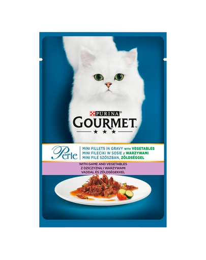 GOURMET Perle hrana umeda pentru pisici, carne de vanat si legume 24×85 g fera.ro imagine 2022