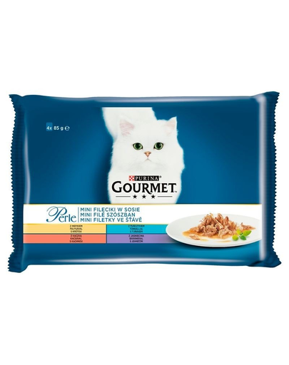 GOURMET Mini Hrana Umeda In Sos Pentru Pisici Adulte 4x85g