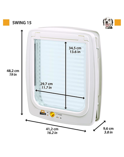 FERPLAST Swing 15T Usa pentru pisici, alb