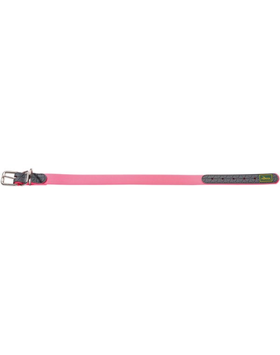 HUNTER Convenience Zgarda pentru caini, marimea  M-L (55) 42-50/2,5cm roz neon