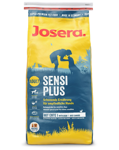 JOSERA Dog Sensiplus Hrana uscata cu rata pentru caini sensibili 15 kg+ Josera geanta GRATIS