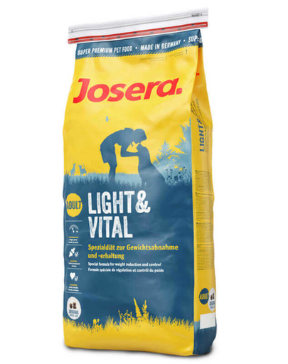 JOSERA Light & Vital hrana uscata caini adulti supraponderali 15 kg + Josera geanta bumbac