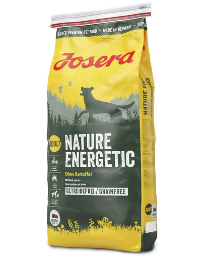 JOSERA Nature Energetic hrana uscata pentru caini sportivi, foarte activi 15 kg + Joseara geanta bumbac GRATIS