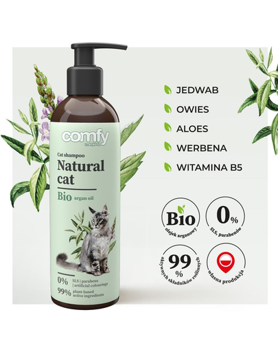 COMFY Sampon natural pentru pisici 250 ml