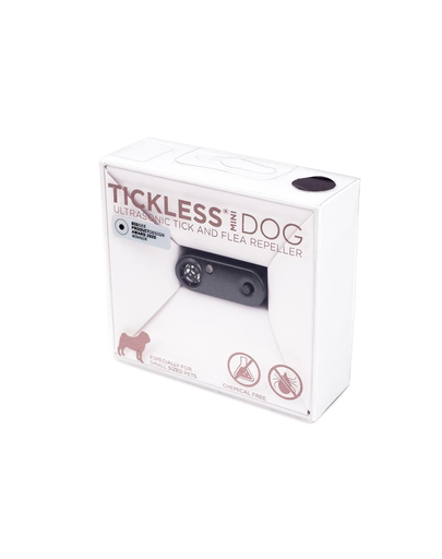 TICKLESS Mini Dog Dispozitiv cu ultrasunete anti-capuse si purici, pentru caini de rase mici, negru