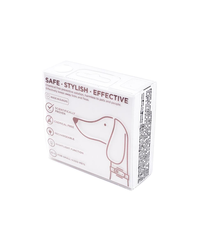 TICKLESS Mini Dog Dispozitiv anti-capuse si purici, pentru caini de rase mici, alb