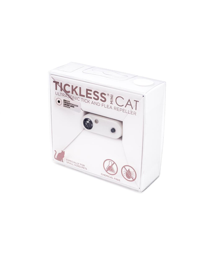 TICKLESS Mini Cat Ultrasonic Dispozitiv pentru eliminarea capuselor si puricilor pentru pisici Alb
