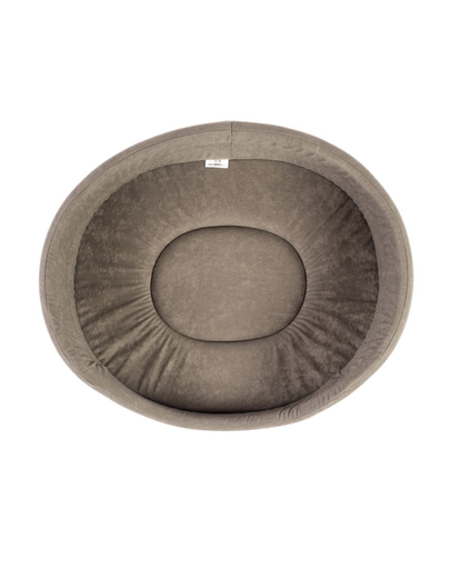 FERA Pat oval pentru caine, gri, Mărimea XXS:  41 x 34 x 14 cm