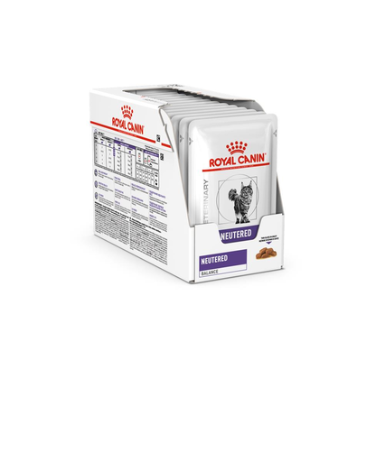 ROYAL CANIN VHN Cat Neutered Balance hrana umeda pentru pisici adulte cu tendinta de ingrasare, de la sterilizare pana la 7 ani 12x85g