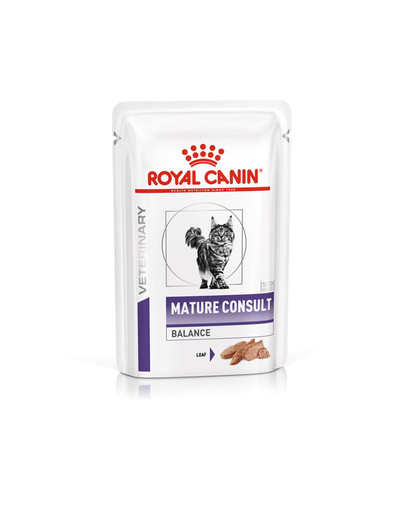 ROYAL CANIN VHN Cat Mature Consult Balance Loaf  hrana umeda pentru pisici senior, cu varsta de peste 7 ani 12x85g