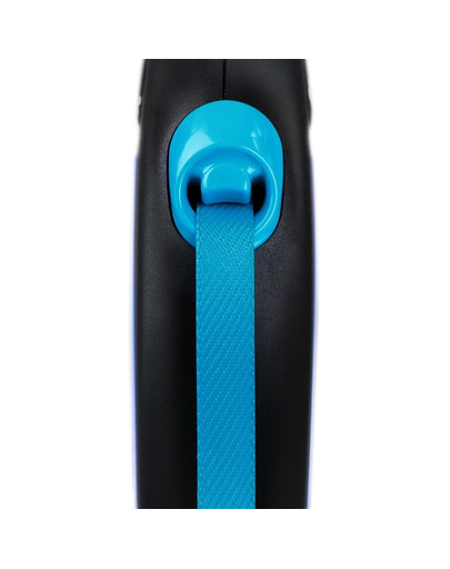 FLEXI New Neon lesa automata pentru caini, albastru, marimea S, 5 m
