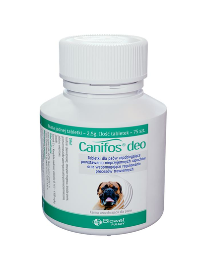 BIOWET Canifos Deo tablete pentru caini pentru a preveni mirosurile neplacute 75 buc.