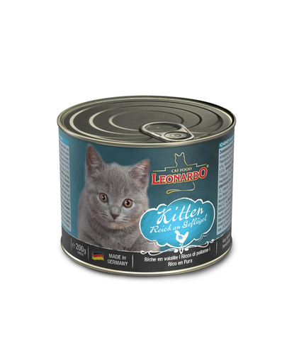 LEONARDO Quality Selection Kitten hrana umeda pentru pisoi, cu pasare de curte 200 g fera.ro imagine 2022