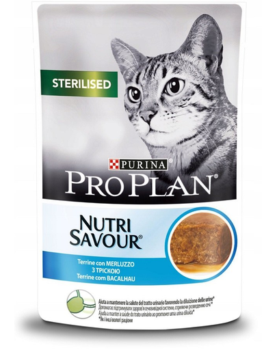 PURINA PRO PLAN Sterilised hrana umeda pisici sterilizate, carne de cod 24 x 85 g fera.ro imagine 2022