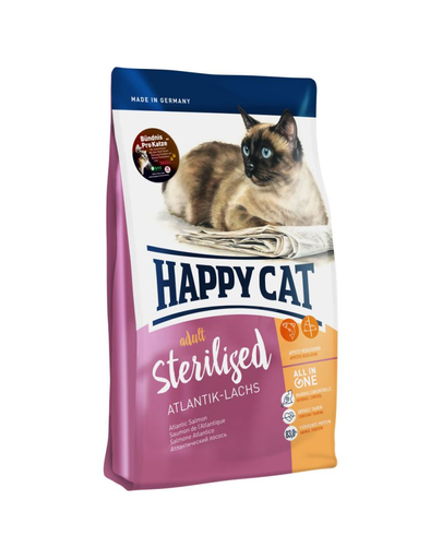 HAPPY CAT Supreme sterilised cu somon, 10 kg