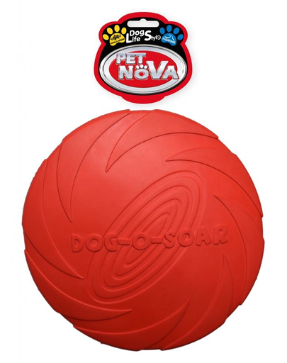  PET NOVA DOG LIFE STYLE Frisbee pentru caini, din cauciuc 22cm, rosu 