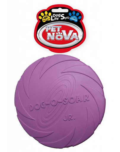PET NOVA DOG LIFE STYLE Frisbee pentru caini, din cauciu 15cm, violet 15cm imagine 2022