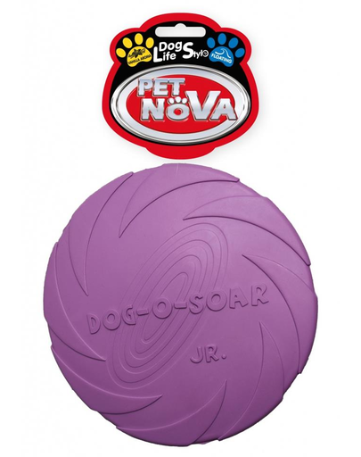  PET NOVA DOG LIFE STYLE Frisbee pentru caini, din cauciu 15cm, violet 