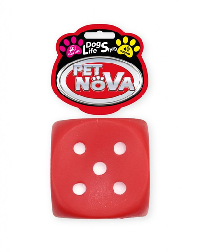 PET NOVA DOG LIFE STYLE Jucarie cub pentru caini, 6 cm, rosu fera.ro imagine 2022