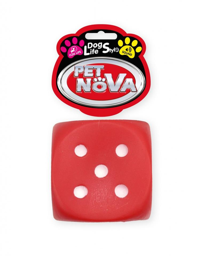  PET NOVA DOG LIFE STYLE Jucarie cub pentru caini, 6 cm, rosu 