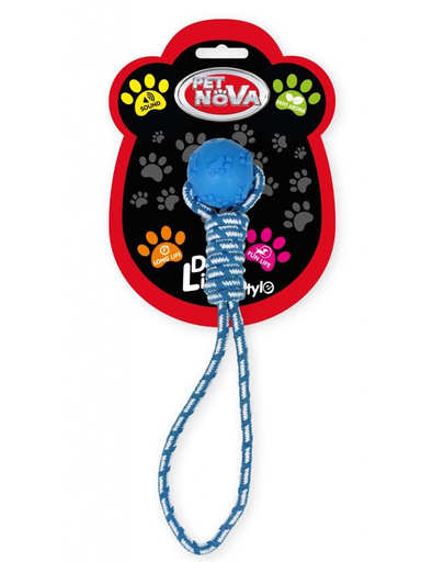 PET NOVA DOG LIFE STYLE MInge Cu Sfoara Pentru Caini, Albastru, Aroma De Menta, 40cm