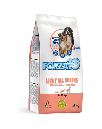 FORZA 10 Maintenance Light Hrană uscată pentru câini cu ton și orez 15 kg