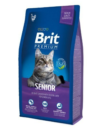 BRIT Premium Cat Senior Hrana uscata pentru pisci adulte 8 kg