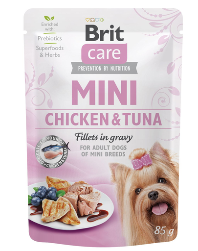 BRIT Care Mini hrană umedă pentru câinii de rasă mică 85 g
