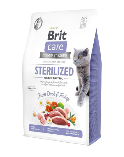 BRIT Care Cat Grain-Free hrana uscata pentru pisici sterilizate, controlul greutatii, 7 kg