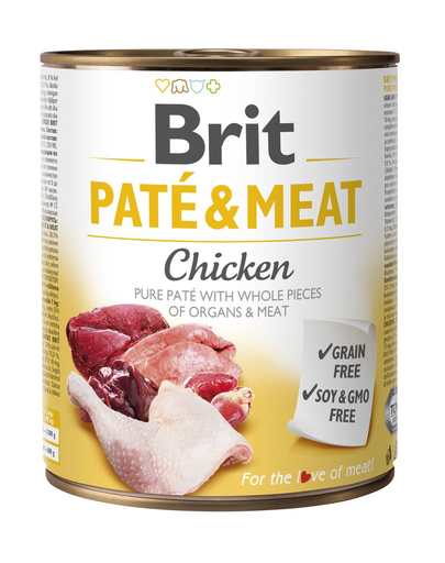 BRIT Pate & Meat Chicken, cu pui 800 g