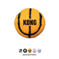 KONG Sport Balls M 3 buc minge pentru caini cauciuc