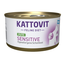KATTOVIT Feline Diet Sensitive Turkey hrana umeda dietetica pentru pisici cu intolerante, alergii alimentare, curcan 85 g