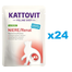 KATTOVIT Feline Diet Niere/Renal hrana umeda dietetica pentru pisici cu afectiuni ale rinichilor, curcan 24 x 85 g