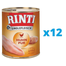 RINTI Singlefleisch Chicken Pure 12 x 400 g hrana monoproteica cu pui