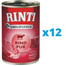RINTI Singlefleisch Beef Pure hrana monoproteica cu vita 12 x 800 g pentru caini