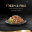SHEBA Fresh&Fine 50x50 g plicuri in sos pentru pisici, cu pui, pasari de curte si curcan