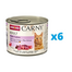 ANIMONDA Carny Adult Conserve hrana umeda pisici, cu curcan si miel 6 x 200 g