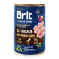 BRIT Premium by Nature Chicken and hearts 400 g Hrana umeda pentru caini, cu pui si inimi
