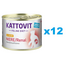 KATTOVIT Feline Diet Niere/Renal hrana umeda dietetica pentru pisici cu afectiuni ale rinichilor, cu pui  12 x 185 g