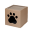 CARTON+ PETS Casuta din carton pentru pisici cu spatiu de zgariat Netti