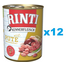 RINTI Kennerfleisch Turkey curcan 12x400 g hrana caini