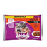 WHISKAS Junior hrana umeda pentru pisici, specialitati de carne in sos 52x100g + casa pentru pisici cartonata GRATIS