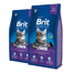 BRIT Premium Cat Senior Hrana uscata pentru pisci adulte 16 kg (2 x 8 kg)